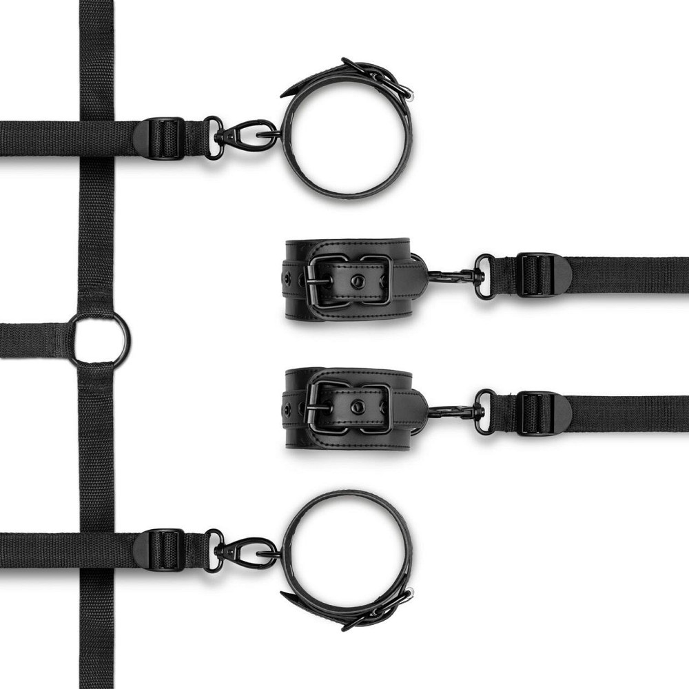 Фіксатор на ліжко з наручниками та поножами Bedroom Fantasies: Under the bed Restraint Bondage Set Sex Aura Київ - фото 3
