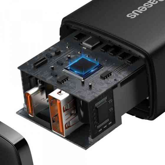 Зарядний пристрій 2xUSB 20W (USB-C+USB-A) Чорний Baseus (CCXJ-B01) Киев