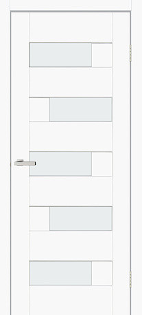 Міжкімнатні двері Оміс Rino 16 G sm білий мат  700х2000 мм Київ - фото 1