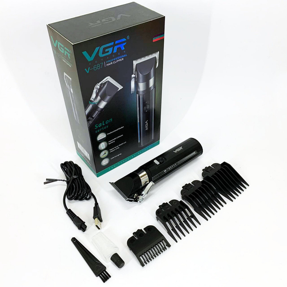 Тример для скронь VGR V-687, Професійна машинка для стрижки голови Профі машинка стрижки волосся SI-95 Львів - фото 14