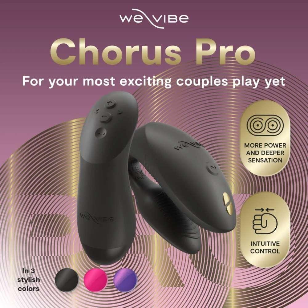 Вибратор для пар We-Vibe Chorus Pro Satin Blackс пультом и приложением, черный Sex Aura Киев - изображение 8