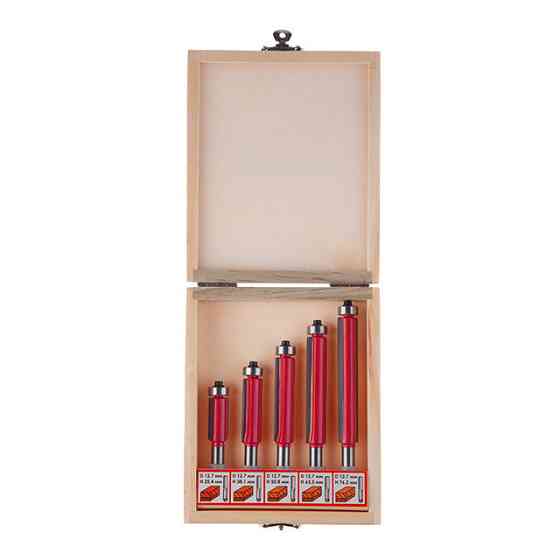 Набір крайкових фрез INTERTOOL HT-0076, 5 шт. - набір фрез для чистового різу Львів