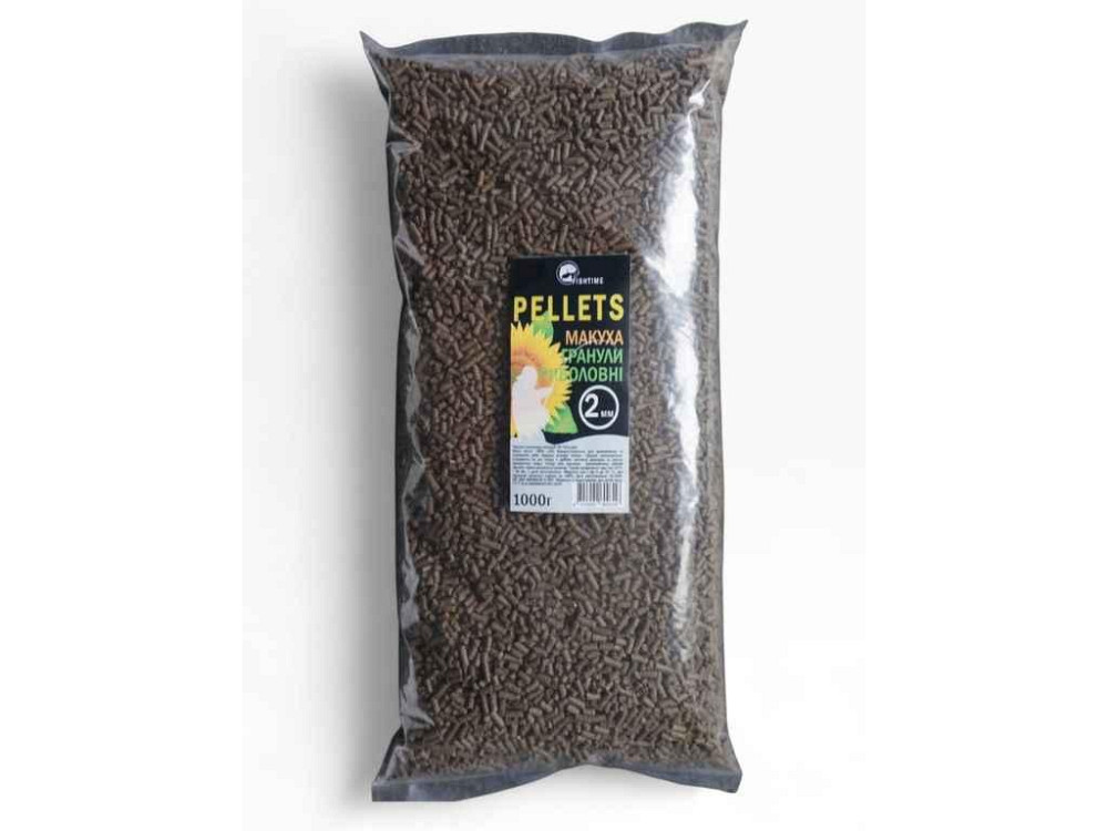 Принада в гранулах Pellets макуха 2мм 1кг ТМ FISHTIME Київ - фото 1
