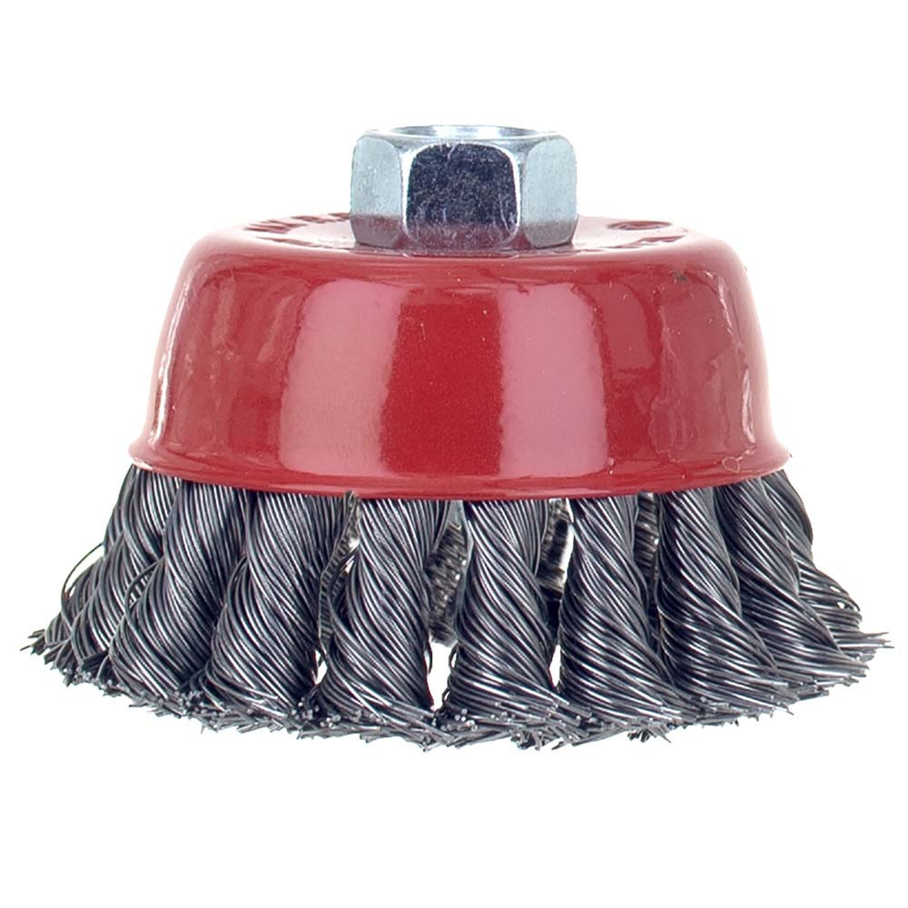 Щетка проволочная чашевидная Ø75мм М14×2мм (стальная витая) SIGMA (9026071) Ровно - изображение 2