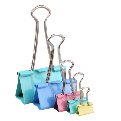 Біндер металевий H-Tone 25 мм, 12 шт, кольорові (BIND-HT-JJ40317-25) Вінниця - фото 1