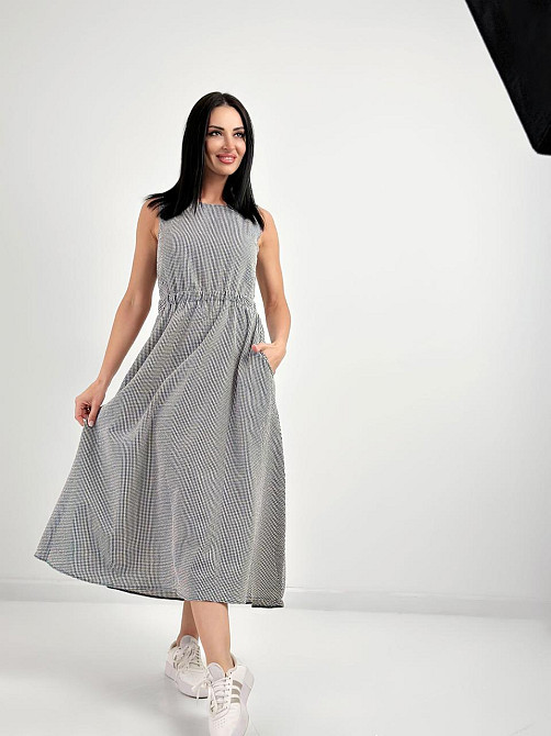 Довга літня сукня "Айріс" оптом | Норма и батал | Розпродаж моделі Київ - фото 8