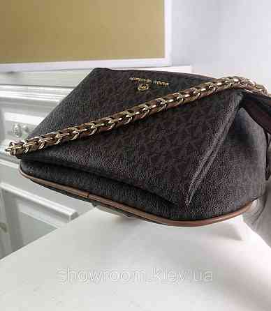 Жіноча сумка "бананка" на груди і на пояс MK Slater коричнева Київ