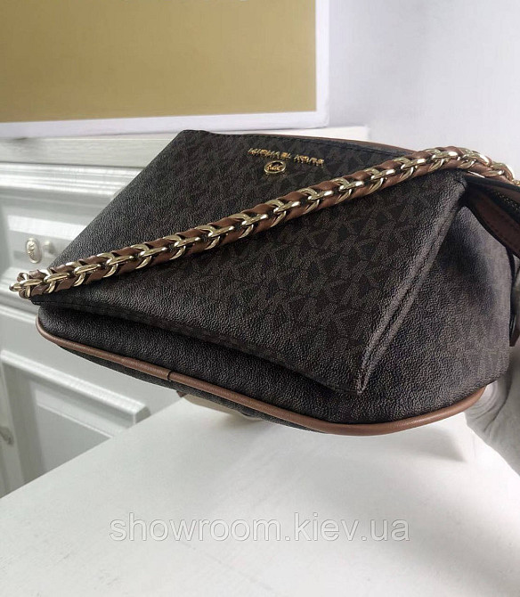 Жіноча сумка "бананка" на груди і на пояс MK Slater коричнева Київ - фото 6