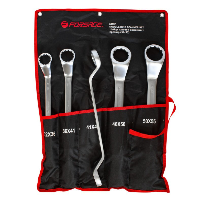 Ключі накидні, набір 5пр. (32х36, 36х41, 41х46, 46х50, 50х55мм) F-5059P Одесса - изображение 1