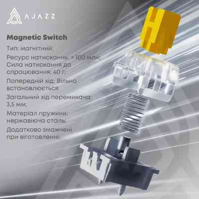 Клавиатура Ajazz AK820 MAX Flying Fish Switch RGB Wireless/Bluetooth/USB Beige (AK820MAX-FF-R) Винница