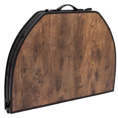 Туристический стол Bo-Camp Woodbine Oval 100x70 cm Black/Wood look (1404185) Винница - изображение 9