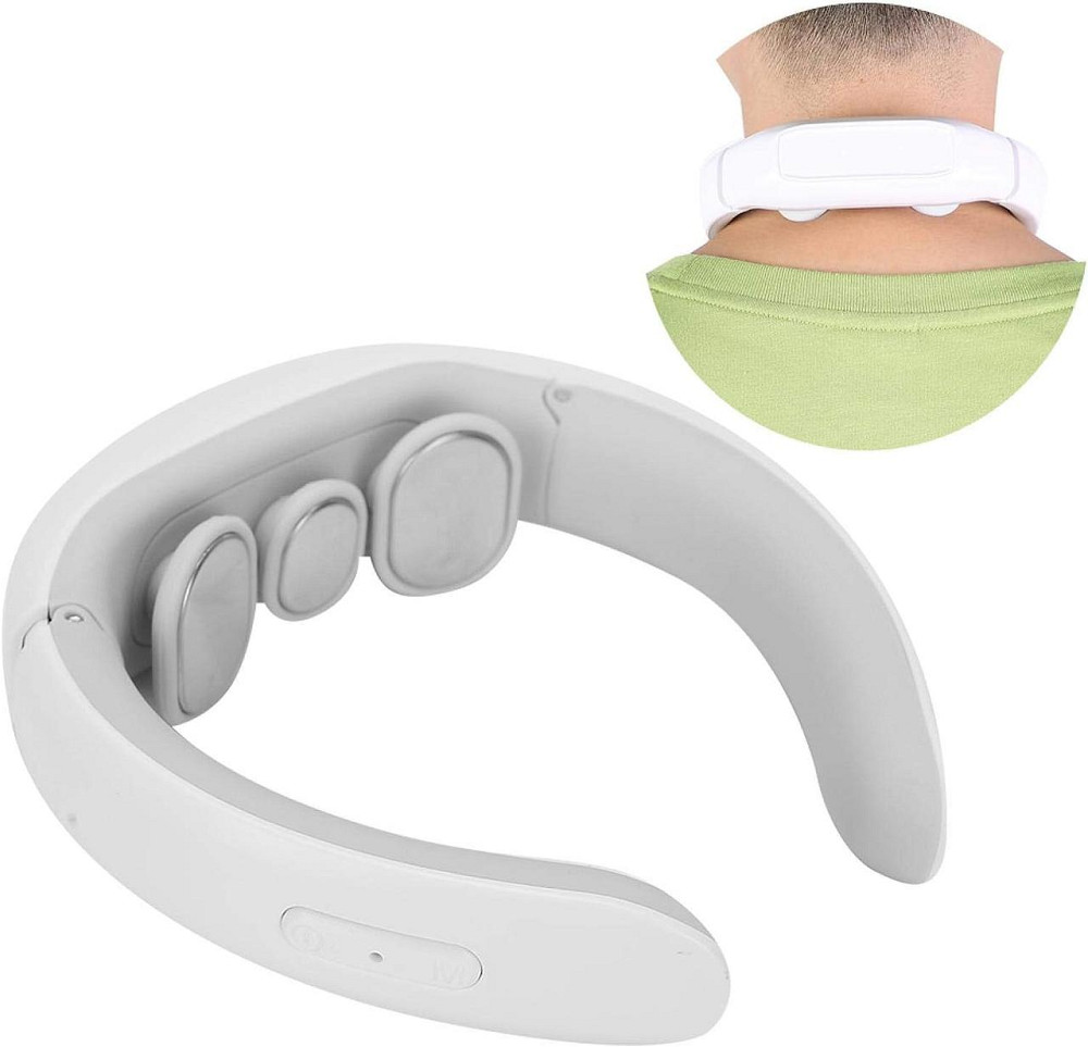 Электрический беспроводной импульсный массажер для шеи и плеч с подогревом Ailuen ALE-50 Днепр - изображение 1