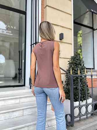 Жіноча літня блуза "Shimmy"оптом | Норма і батал | Розпродаж моделі Шоколадний, 50-52 Київ