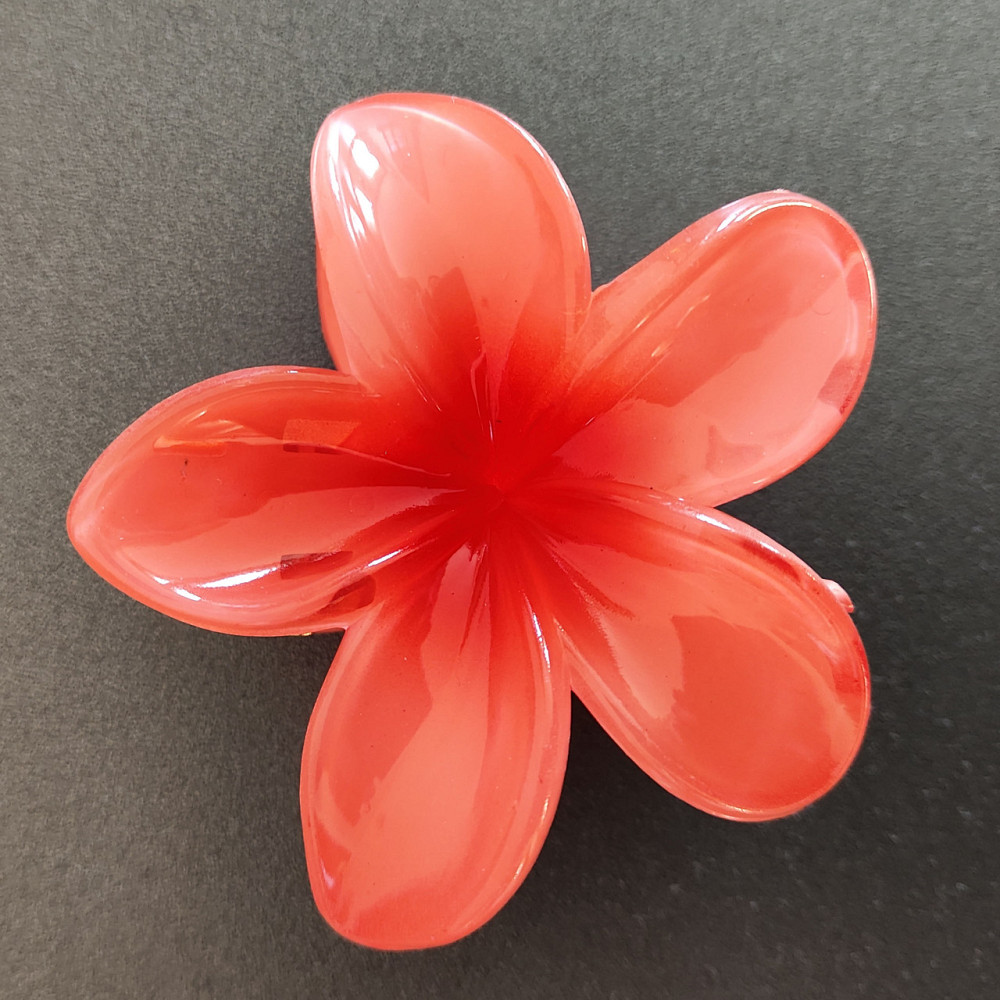 Комплект заколок квітка 3 шт. (червоний/теракотовий) Сміла - фото 3