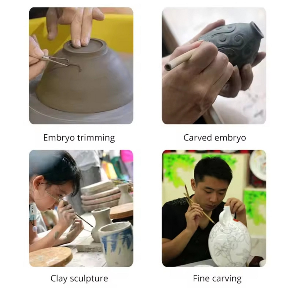 Набір з 11 стеків для роботи з пластиліном, пластикою, глиною, полімерною глиною Київ - фото 4