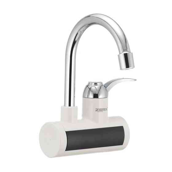 Проточный электрический водонагреватель Zerix ELW21-EW с индикатором температуры (ZX4657) Харьков