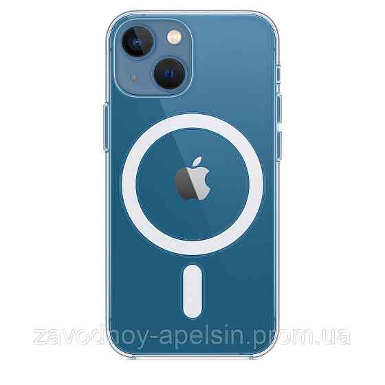 Iphone 13 mini Прозрачный чехол Магнит (TPU+PC) Одесса