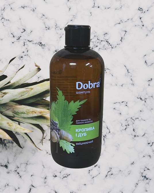 ШАМПУНЬ ДЛЯ ВОЛОС DOBRA КРАПИВА И ДУБ, УКРЕПЛЯЮЩИЙ 500МЛ Виноградів - фото 3