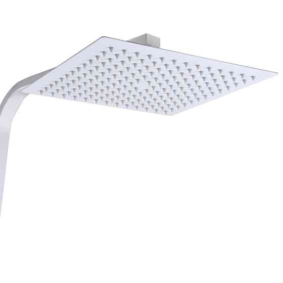 Душова система TOPAZ ODISS TO 18802-H66-WW без вилива, квадратна штанга БІЛА матова  Н-130см Луцьк