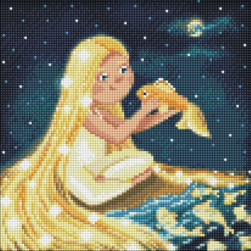 Алмазна мозаїка без підрамника "Таємна річка" AMC7710 з АВ стразами 30х30 см Вінниця - фото 1