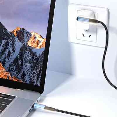 Дата кабель USB-C to USB-C 2.0m 100W 90° corner black Essager (EXCTT1-CGWTA01) Винница