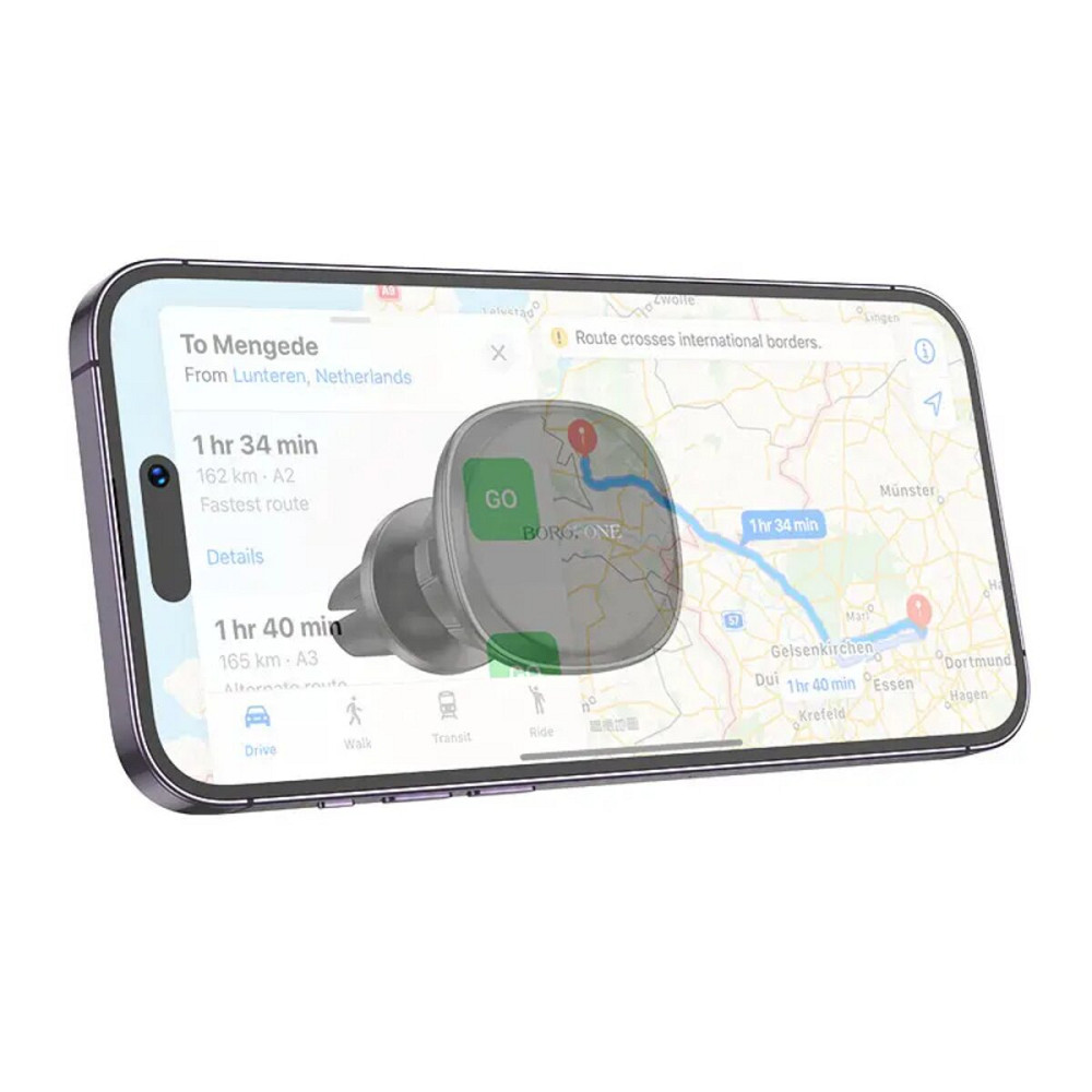 Тримач для мобільного BOROFONE BH102 Cloud magnetic car holder(air outlet) Black (6941991108020) Київ - фото 5