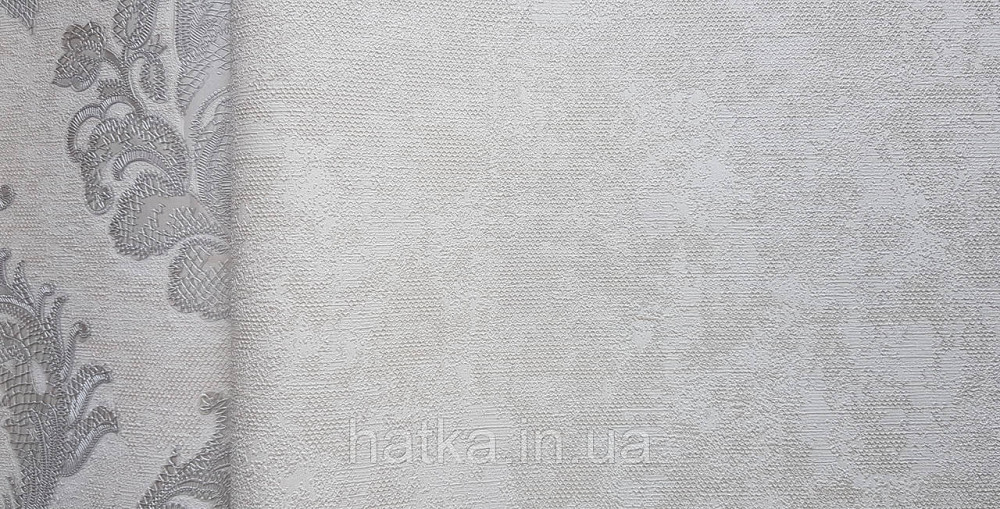 Шпалери вінілові на флізеліні AdaWall Seyyah1.06х10 під штукатурку структурні білі з глянцем Київ - фото 2