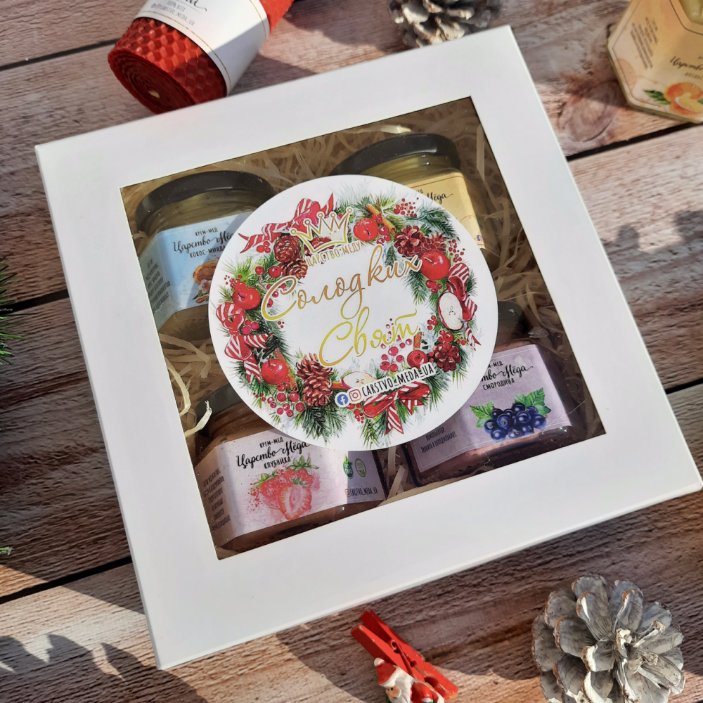 Дегустаційний оригінальний подарунковий набір крем-меду та горіхів. Одеса - фото 5