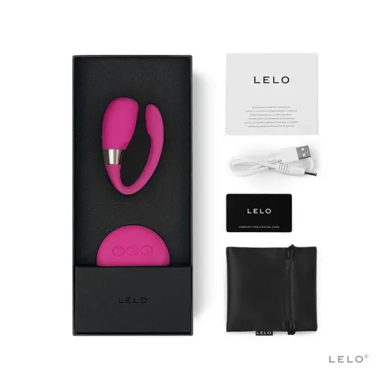 Вібратор для пар LELO Tiani 3 Cerise, 2 мотори, пульт ДК Львів
