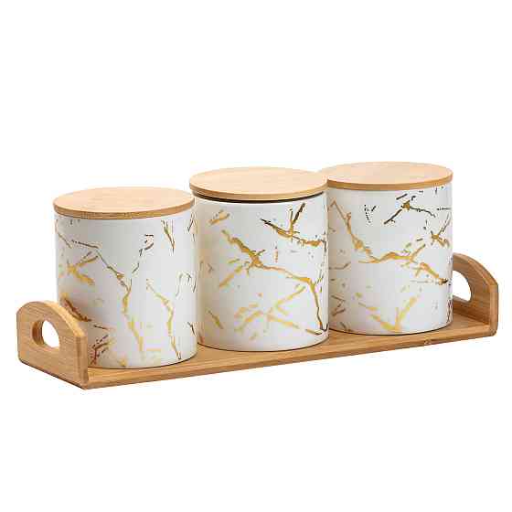 Yiwu Банки для сипучих продуктів, набір із 3 шт по 650 мл Коломыя