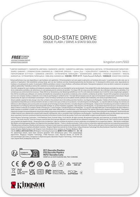 Накопичувач SSD 1 TB M.2 NVMe Kingston NV3 M.2 2280 PCIe Gen4.0 x4 (SNV3S/1000G) M.2 2280 Харків - фото 2