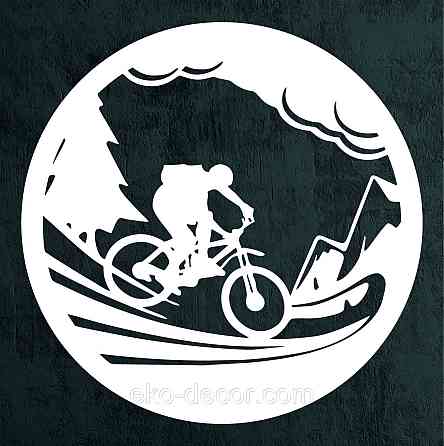 Декоративное настенное Панно «Вело-тур» Декор на стену 70*70 см, Белый Киев