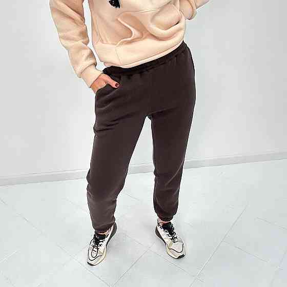 Женские спортивные штаны на флисе Mirage 42-44, Шоколадный Киев