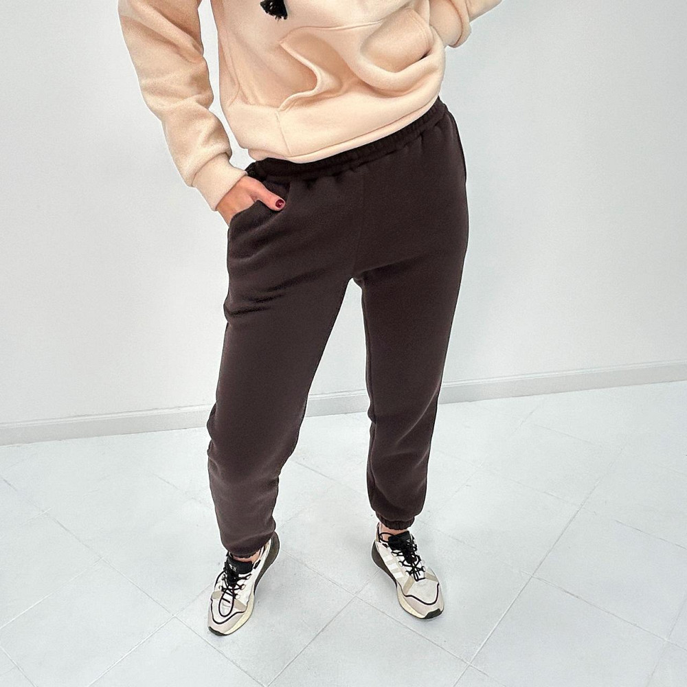 Женские спортивные штаны на флисе Mirage 42-44, Шоколадный Киев - изображение 4