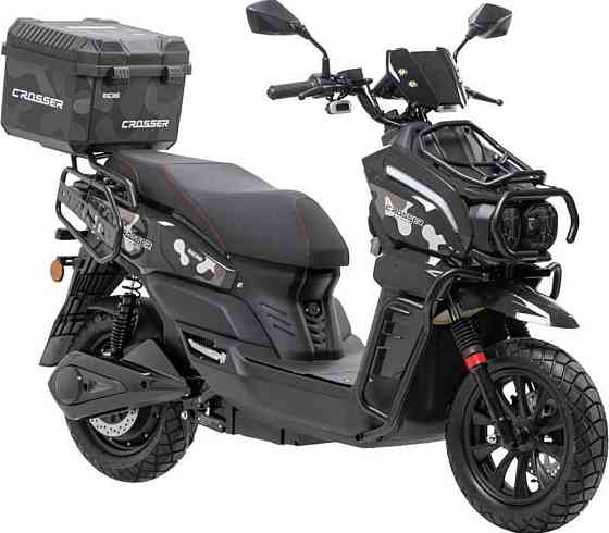 Электроскутер Crosser CR-21 2500W (графеновые акб 72V/35Ah) - Черный. Харьков