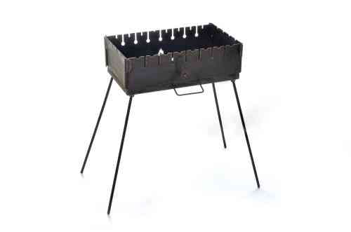 Розкладний мангал кейс 3 мм двоярусний на 8 шампурів з чохлом та рукавичками СИЛА Харків