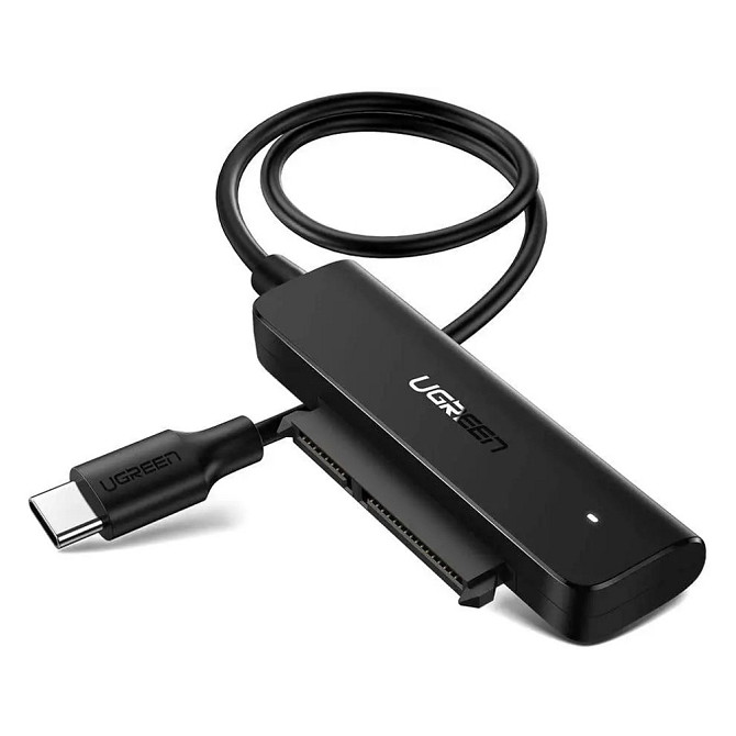 Кабель-адаптер Ugreen SATA-USB 3.0 для 2,5-дюймового SSD і жорсткого диска 70609 (Чорний 0.5м) Николаев - изображение 2