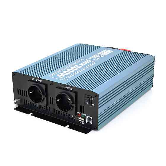 Инвертор напряжения Mexxsun MXS-2000, 12V/220V, 2000W с модифицированной синусоидой, 2 Shuko, клеммные провода, Q4 Киев