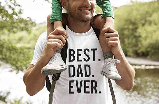 Футболки в стиле Family look для папы и ребенка  - BEST DAD EVER \ BEST SON EVER Черновцы