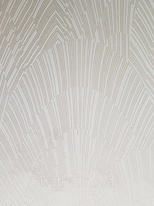 Шпалери вінілові на флізелін Marburg Giulia геометрія абстракція смуга півколо білі на світло-коричневому 3д Київ - фото 5