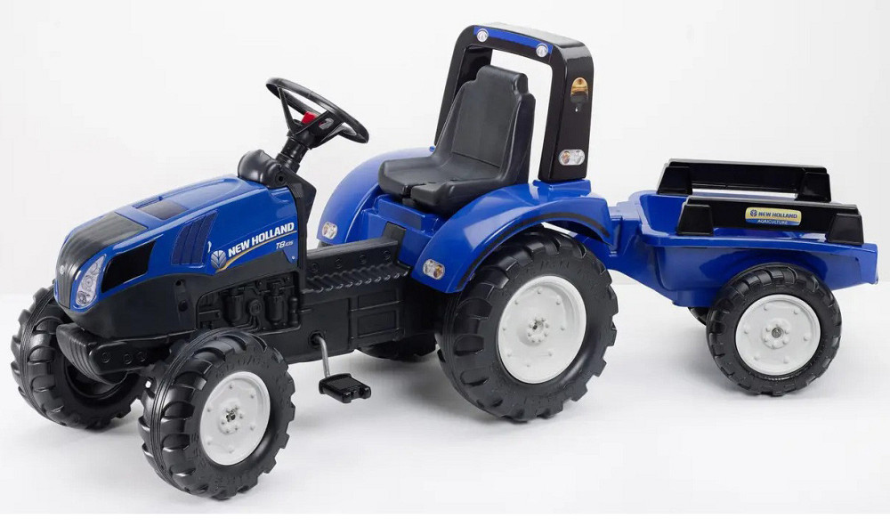 Дитячий педальний трактор New Holland Falk 3090B на педалях для дітей Київ - фото 1