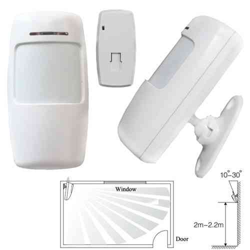 ІЧ датчик руху PIR PR2, безпровідний, 433 МГц, для охоронної GSM системи Київ