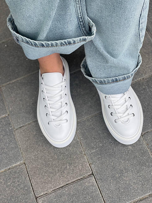 Molly Кроссовки женские MOLLY белые натуральная кожа 37-39 размеры (5379) Коломыя - изображение 9