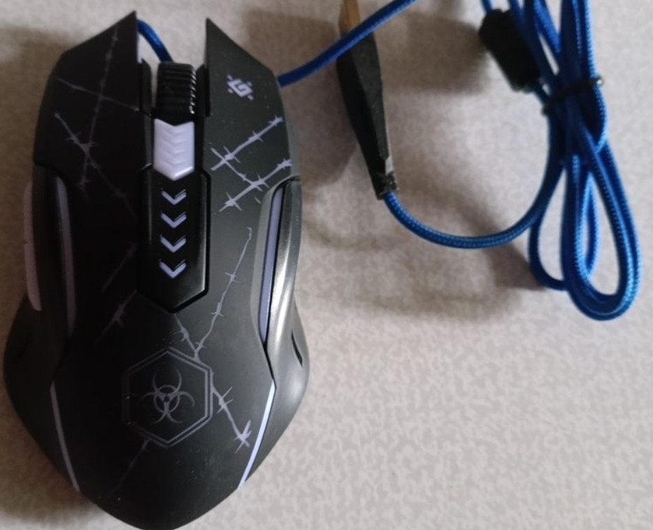 Миша ігрова Defender Forced GM-020L + коврик Black. Харьков - изображение 3