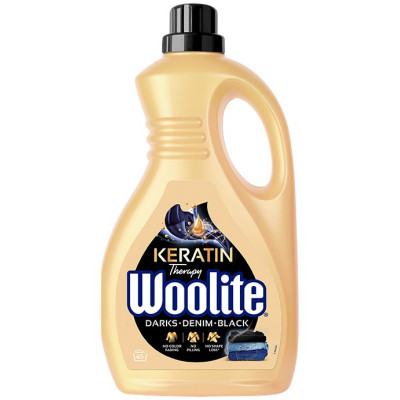 Гель для стирки Woolite Для черных, темных и джинсовых тканей С кератином 2.7 л (5900627090482) Винница - изображение 1