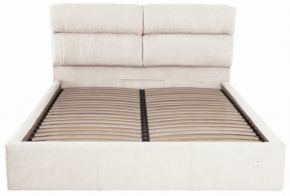 Кровать Oxford VIP 140 х 190 см Мисти Milk С дополнительной металлической цельносварной рамой Бежевый Днепр - изображение 13