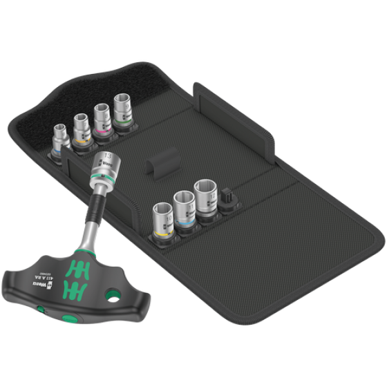 Wera Викрутка Т-подібна реверсивна з комплектом насадок, 9шт 05023470001 Одеса