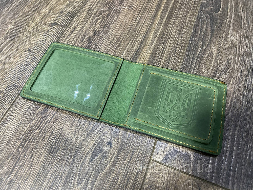 Універсальна обкладинка "Посвідчення Україна" з кишенею із натуральної шкіри Crazy Horse Київ - фото 5