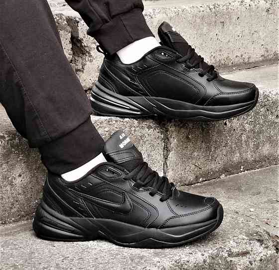 Кросівки Nike Monarch ТЕРМО Чоловічі Чорні Шкіряні Найк (розміри: 41,42,43,44,45,46) Дніпро