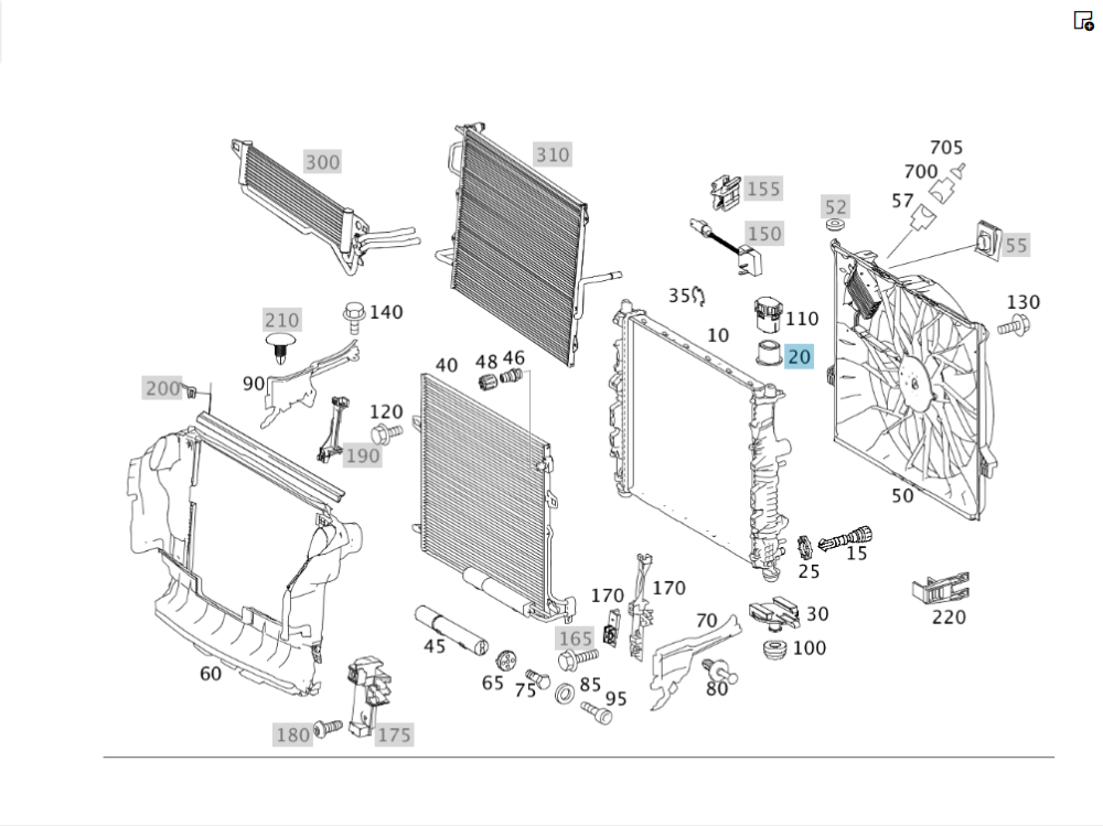 Mercedes-Benz  A2515040012 Гумова опора верхнього кріплення радіатора GL X164 ML W164 R-class short W251 R-class long V251 ML/GLE W166 GL/GLS X166 GLE Одесса - изображение 2